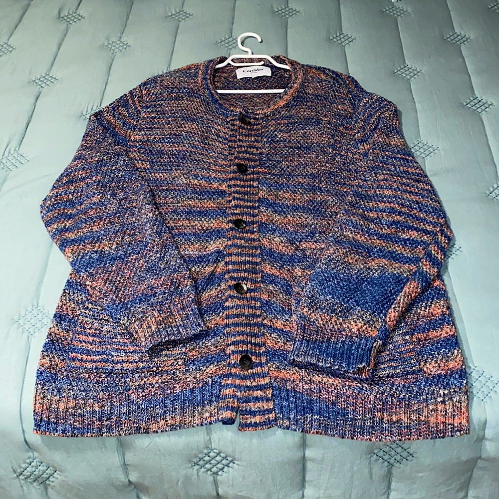 Corridor NYC
Men's Space Dye Cardigan Cotton Crewneck